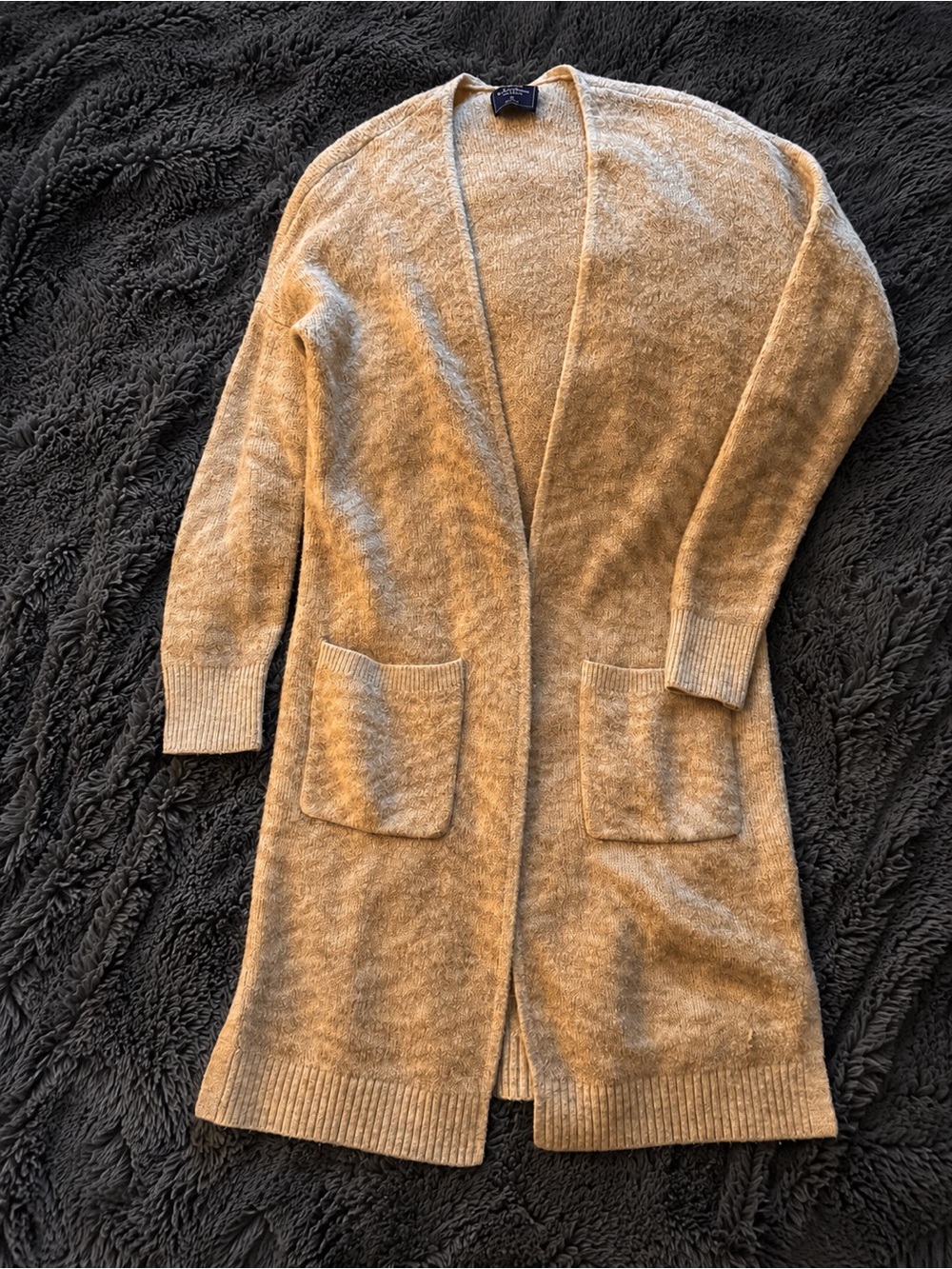 Abercrombie & Fitch Long Open Front Cardigan – Medium – Oversized Fit
